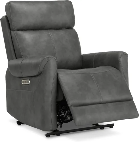 Miniatura 16 de KISLOT Silla reclinable de cuero para adultos, abrazador de pared, RV reclinable con puertos de carga USB, sofá reclinable de energía eléctrica
