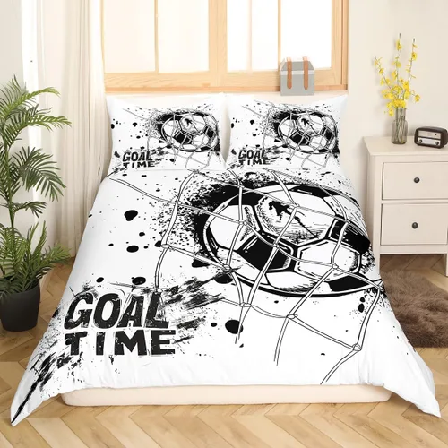 Miniatura 30 de Erosebridal Juego de ropa de cama de pingüinos, funda de edredón de animales antárticos para niños y niñas, funda de edredón estilo caricatura