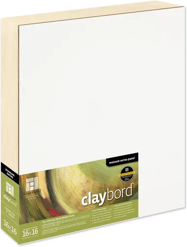 Miniatura 14 de Ampersand Art Supply Panel de pintura de madera: Serie Museo Claybord, 10 "x 10", 2" Perfil con acunado Perfil con cuna de 2