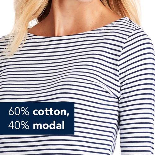 Miniatura 6 de vineyard vines Camiseta simple de cuello bote para mujer