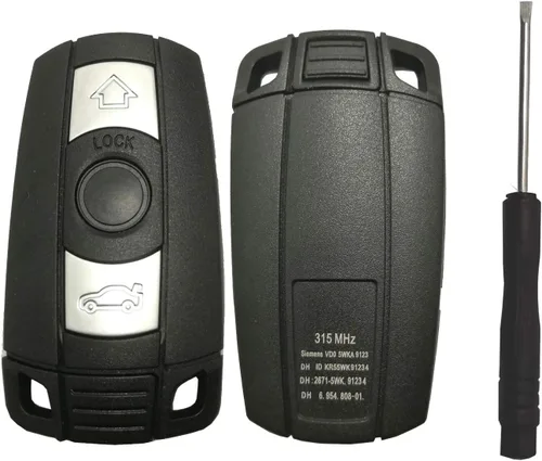 Funda para llavero con carcasa para BMW 3, 5 Series, BMW X5, BMW X6, BMW Z4, 3 botones, llavero de entrada sin llave de reemplazo, cubierta de llave