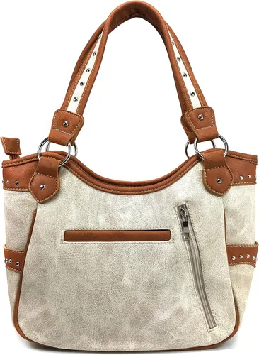 Miniatura 3 de Justin West Tooled - Bolsa de transporte oculta con hebilla de bordado floral