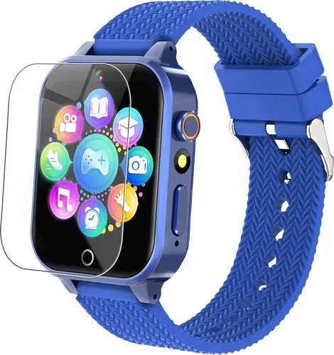 Miniatura 9 de Tywop Reloj inteligente para niños y niñas de 3 a 12 años con 26 juegos de rompecabezas, cámara de video HD, pantalla táctil, reproductor de música