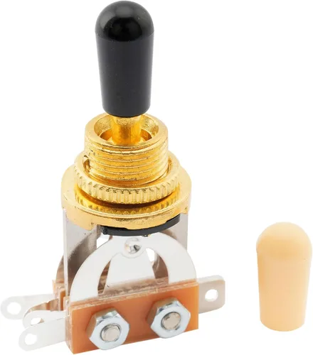 Miniatura 8 de Musiclily Basic Metric - Interruptor de palanca de guitarra recta corta de 3 vías para guitarra eléctrica estilo LP, parte superior negra con punta