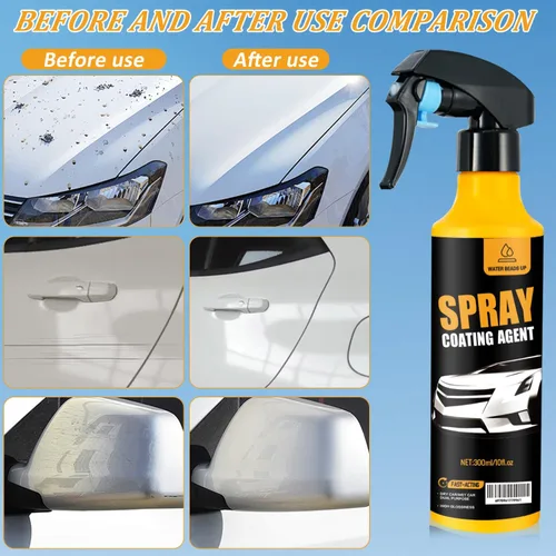 Miniatura 5 de Kit de aerosol de revestimiento nano para automóvil de 10.1 fl oz, revestimiento de cerámica nano hidrofóbico, protección de pintura automática