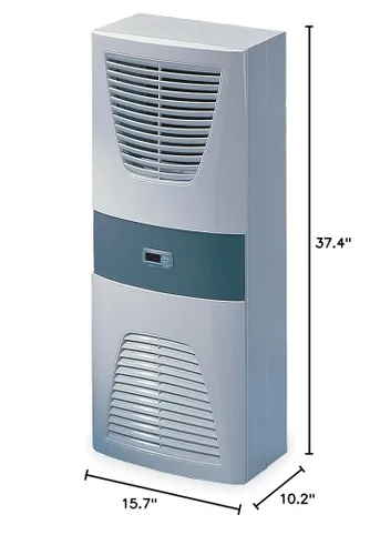 Miniatura 2 de Rittal 3304.510, Blue e unidad de refrigeración montada en la pared, 3,753.36 BTU/hr, 115V, 50/60Hz, 37.4 pulgadas de alto x 15.7 pulgadas de ancho