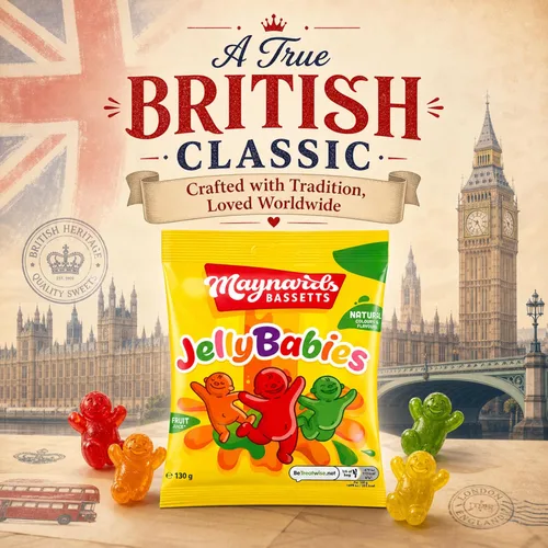 Miniatura 6 de Maynards Bassetts Jelly Babies 4.59 oz x3, suave masticable