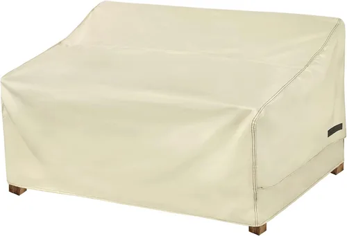 NettyPro Funda para Sofá de Exterior Impermeable para 3 Plazas Funda para Sofá de Patio, Fundas para Sofá de Salón Profundo para Muebles de Patio