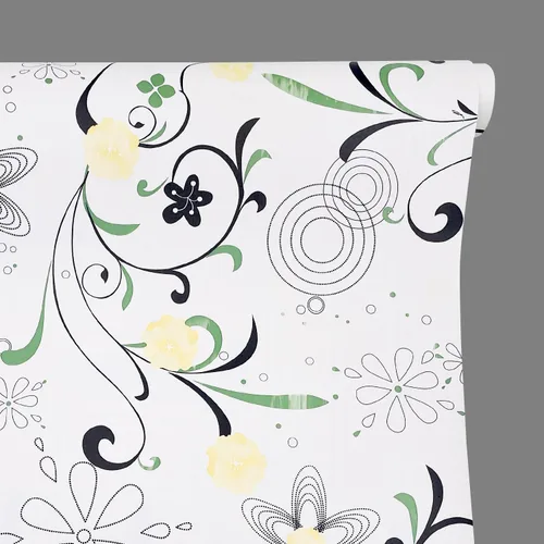 Yifely Yellow Blooms - Revestimiento de papel decorativo para cajones y estantes, autoadhesivo, decoración de armario de almacenamiento de 17.7
