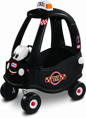 Little Tikes Black Taxi Cozy Coupe Riding Game with Horns That Really Works, Snap Switch and Tank Lid