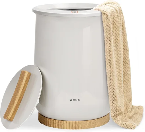 Miniatura 8 de Keenray Calentador de toallas, cubo calentador de toallas de lujo, calentador de toallas grande para baño, apagado automático, se adapta a hasta dos