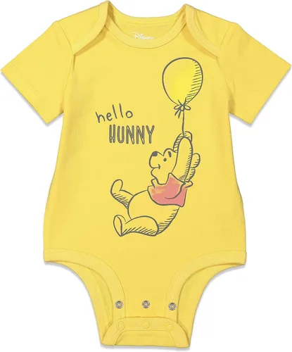 Miniatura 2 de Disney Body unisex de algodón elástico orgánico de manga corta para bebé (paquete de 3)