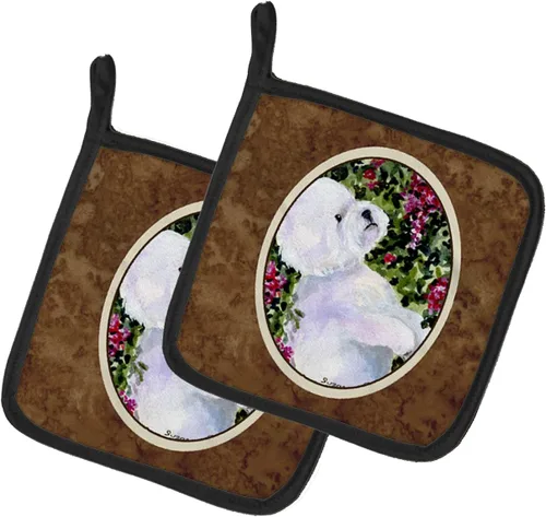 Miniatura 82 de Caroline's Treasures SS8617PTHD - Juego de soportes para ollas de cocina resistentes al calor, almohadillas calientes para horno para cocinar, Husky