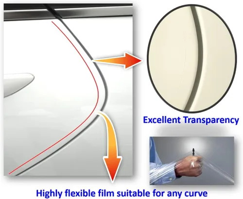 Miniatura 4 de Protector de borde de puerta de automóvil 3M-4doors/entrada/calcomanía/guardia, 3M-PPF (película de protección de pintura), transparente