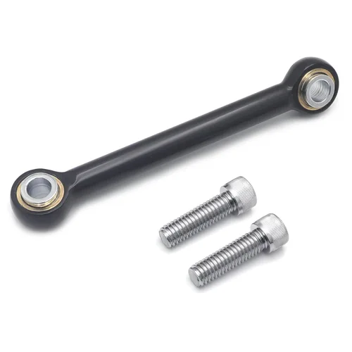 Compatible con 2009 y posteriores Touring Trike FLHR FLHT Negro Enlace estabilizador de montaje del motor delantero [P/N: MT458-001-BK]