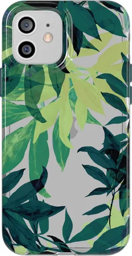 Tech21 Evo Art Botanical Garden - Funda protectora para iPhone 12/12 Pro con protección contra caídas de 10 pies y obras de arte exclusivas Verde