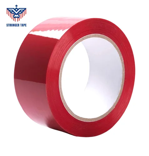 Miniatura 2 de Cinta de sellado de cartón de 3 colores, cinta de embalaje, cinta móvil, 2 pulgadas x 110 yardas, 2.0 mil de grosor, (rojo, blanco, azul) resistente
