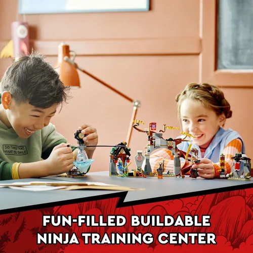 Miniatura 2 de LEGO NINJAGO Ninja Training Center 71764 Kit de construcción con NINJAGO Zane y Jay, una figura de serpiente y un juguete giratorio; juguetes