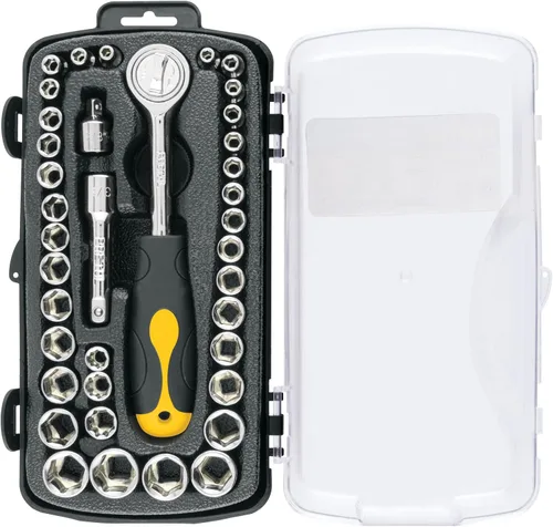 Dados, Mesa 1/4 y 3/8 ', 39 piezas, Pretul