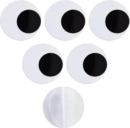 Ojos pegajosos medianos de 2.7 pulgadas, autoadhesivos, ojos grandes y pegajosos de 2.8 in, ojos grandes y pegajosos para fiestas, decoración de