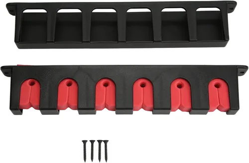 Miniatura 7 de Soporte horizontal para caña de pescar, montaje en la pared, material de PVC ABS, soporte de pared para el hogar