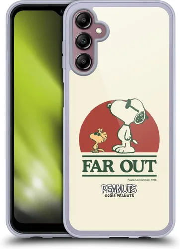 Miniatura 264 de Head Case Designs Funda de gel Woodstock 50th con licencia oficial de Peanuts Snoopy Guitar 1969 [protección de grado militar] compatible