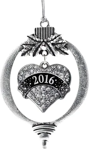 Miniatura 156 de Inspired Silver - Adorno con dije de hermana gemela - Adornos navideños de plata con circonitas cúbicas