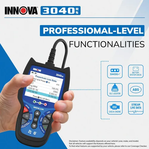 Miniatura 5 de INNOVA 3040RS, escáner OBD2, transmisor de datos en vivo, probador de batería/alternador, reinicio de la luz de motor/luz de freno/luz de aceite