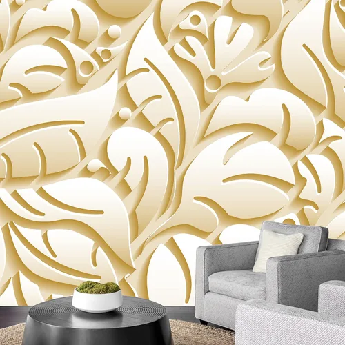 Miniatura 35 de NWT Calcomanía removible de pared/mural blanco pastel azul margarita, naturaleza, desierto, arte digital, arte moderno, decorativo, floral