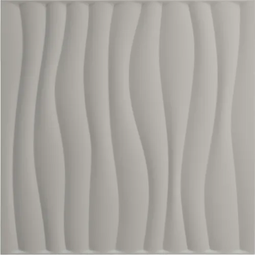 Miniatura 5 de Ekena Millwork 19 5/8 pulgadas de ancho x 19 5/8 pulgadas de alto Shoreline EnduraWall Panel decorativo de pared 3D, aluminio