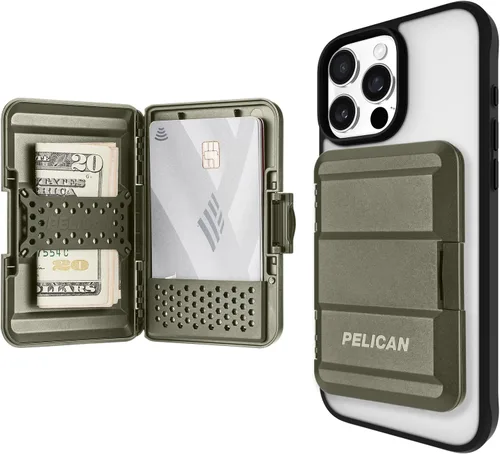Miniatura 12 de Pelican Protector AirTag MagSafe Billetera/tarjetero [bloqueo RFID] con capacidad para hasta 5 tarjetas y dinero en efectivo, cartera inteligente