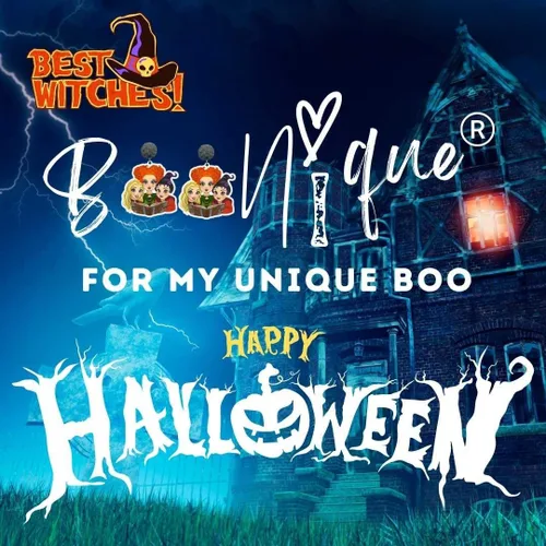 Miniatura 7 de Aretes divertidos de hermanas de bruja de Halloween, aretes de Hocus Pocus, accesorios de disfraz de bruja para mujeres y niñas