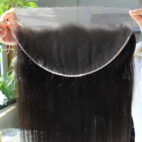 Miniatura 25 de BEEOS Encaje frontal real HD de 13 x 4 pulgadas, encaje frontal ultra fino invisible HD vívido limpio pre-arrancado cabello humano lacio sedoso