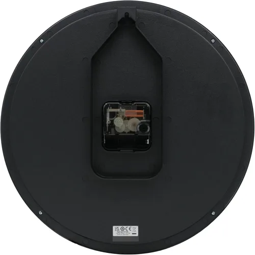 Miniatura 3 de SEIKO QXA818KRH Reloj de pared con estampado de vidrio sin tictac, negro, 12 pulgadas