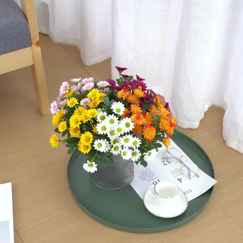 Miniatura 2 de Sunflowers Artificial Flowers for Decoration Rose Peony Silk Small Bouquet Flores Party Spring Wedding Home Party Bridal Bouquet Decoration Fake