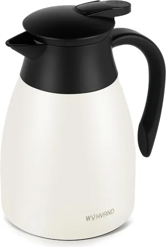 Miniatura 18 de Jarra de café de 34 onzas aisladas, jarras de café de acero inoxidable para mantener el calor, jarras térmicas a prueba de polvo para fiestas