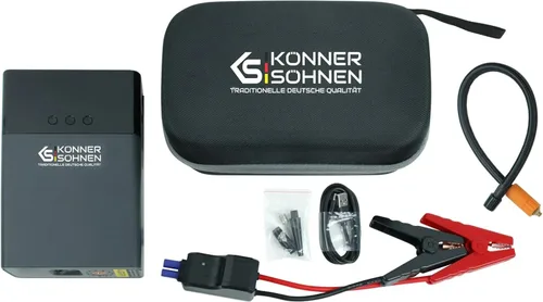 Miniatura 2 de Jump Starter KS JS-1200, amplificador de batería de coche de pico de 1200 A con compresor de aire, 14000 mAh para motores de gasolina de hasta 8 L