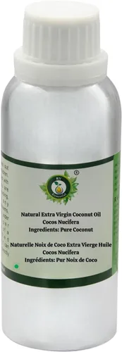 Miniatura 2 de R V Essential Aceite de coco virgen extra natural 10.1 fl oz (10oz)- Cocos Nucifera (100% puro y natural prensado en frío)