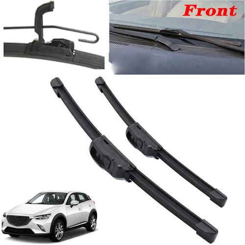 Miniatura 2 de Escobillas de limpiaparabrisas delantero para Mazda CX-3 CX3 2015-2021, 22 pulgadas/18 pulgadas