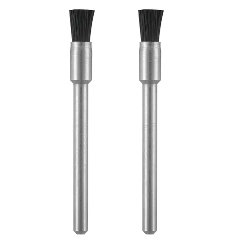 Dremel 405-02 cepillos de cerdas de nailon (paquete de 2), diámetro de 1/8"