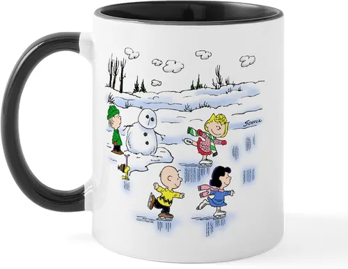 Miniatura 17 de CafePress Peanuts Gang Christmas Taza de Café de Cerámica de 11 oz (325 ml)