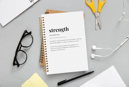 Miniatura 2 de Strength Cuaderno de Notas Diario Inspirador, Regalos Inspiradores y Motivacionales para Mujeres y Hombres, Cuaderno Diario Espiral Inspirador 14x21