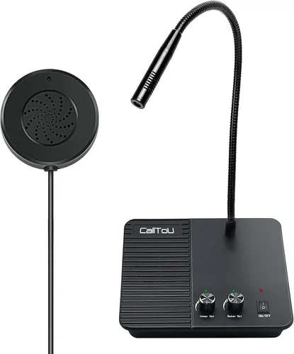 CallToU Sistema de intercomunicación con altavoz de ventana, intercomunicación de 2 vías, antiinterferencia, micrófono, contador, intercomunicador,