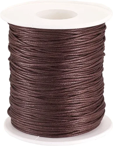 Miniatura 14 de Cordón de algodón encerado de 100 yardas, hilo de algodón trenzado naranja oscuro, cuerda de cuentas trenzada, cuerda para collar, pulsera, collar
