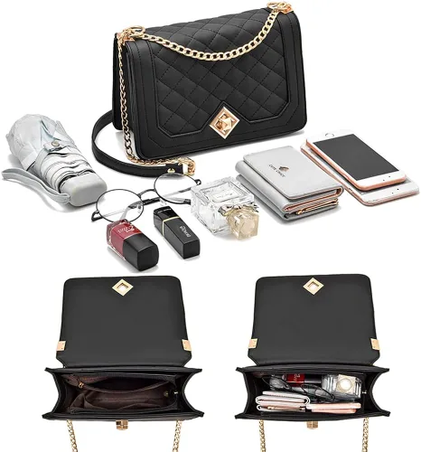 Miniatura 3 de Bolso cruzado pequeño para mujer, bolso de hombro de piel sintética, bolso de mano pequeño, bolso de mano versátil de moda
