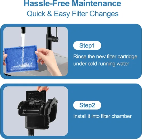 Miniatura 5 de Nebulist Paquete de 6 cartuchos de filtro tamaño B compatibles con filtros de alimentación MarineLand Penguin PRO 100/125/175 y filtro