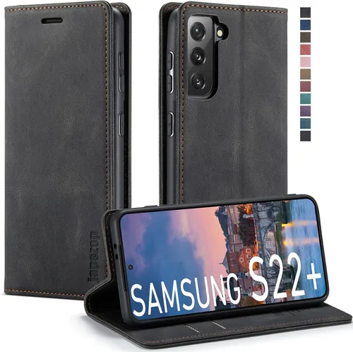 Miniatura 25 de Funda tipo cartera para Samsung Galaxy S22 5G con tarjetero y función atril, bloqueo magnético RFID, funda de piel con tapa para Galaxy S22 5G