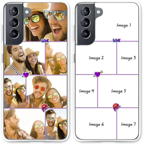 Miniatura 7 de Funda de goma personalizada para Samsung Galaxy S22 S21 S20 Ultra Plus S21 FE S20 FE S10 Plus S9 S8 S7 Edge Note 20 Ultra Note 10 Plus Note 9 Note 8