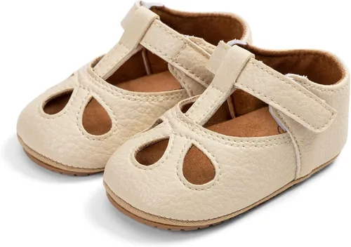 Miniatura 139 de RVROVIC Mocasines de princesa para bebé, zapatos brillantes de Mary Jane, zapatos de cuna de suela suave y ligera de primera calidad, zapatos
