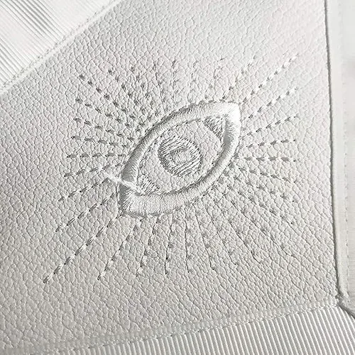 Miniatura 3 de Masonic Master Mason MASONIC REGALIA MM - Delantal de piel sintética, color blanco, 16 x 14 pulgadas, Blanco